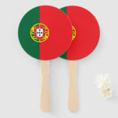 Éventail Drapeau du Portugal (Devant et derrière)