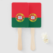 Éventail Drapeau du Portugal (Devant et derrière)