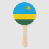 Éventail Drapeau du Rwanda (Dos)