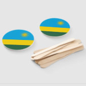 Éventail Drapeau du Rwanda (Non-assemblé)