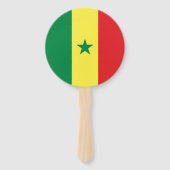 Éventail Drapeau du Sénégal (Dos)