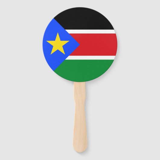 Éventail Drapeau du Soudan du Sud (Devant)