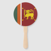Éventail Drapeau du Sri Lanka (Dos)