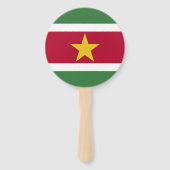 Éventail Drapeau du Suriname (Dos)