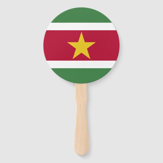 Éventail Drapeau du Suriname (Devant)