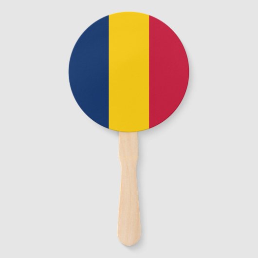Éventail Drapeau du Tchad (Dos)