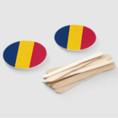 Éventail Drapeau du Tchad (Non-assemblé)
