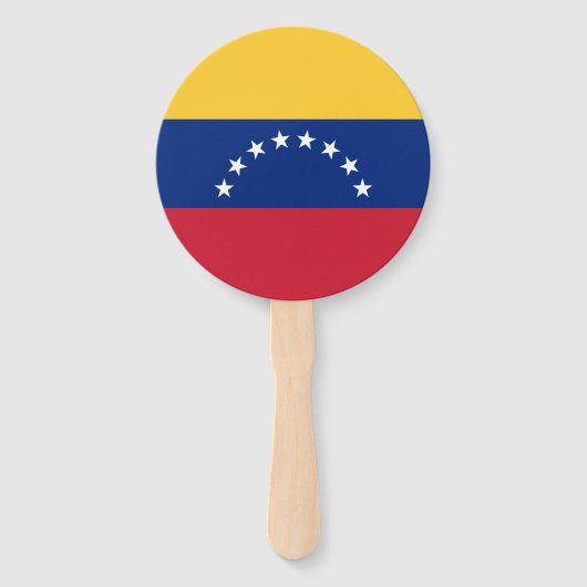 Éventail Drapeau du Venezuela (Dos)