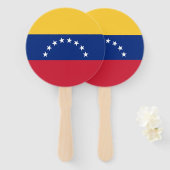 Éventail Drapeau du Venezuela (Devant et derrière)