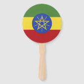 Éventail Drapeau éthiopien (Dos)