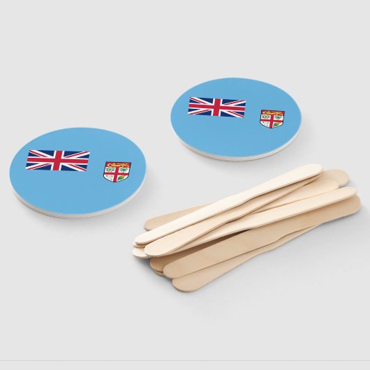 Éventail Drapeau Fidji (Non-assemblé)