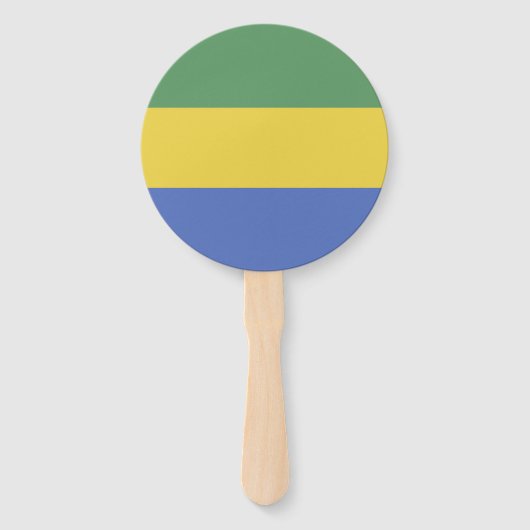 Éventail Drapeau Gabon (Dos)