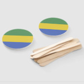 Éventail Drapeau Gabon (Non-assemblé)