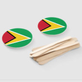 Éventail Drapeau Guyana (Non-assemblé)