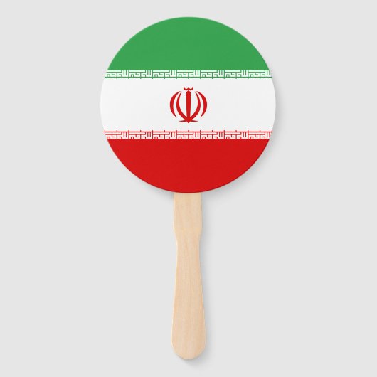 Éventail Drapeau Iran (Dos)