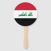 Éventail Drapeau Iraq (Devant)
