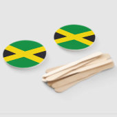 Éventail Drapeau jamaïcain (Non-assemblé)