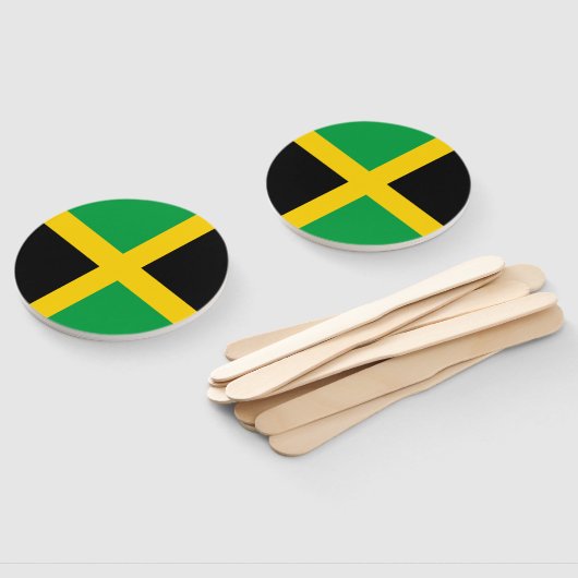 Éventail Drapeau Jamaïque (Non-assemblé)