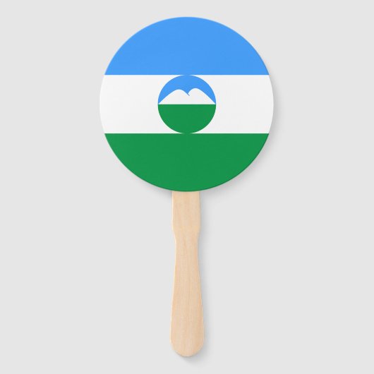 Éventail Drapeau Kabardino Balkaria (Devant)
