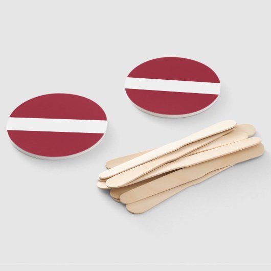 Éventail Drapeau Lettonie (Non-assemblé)