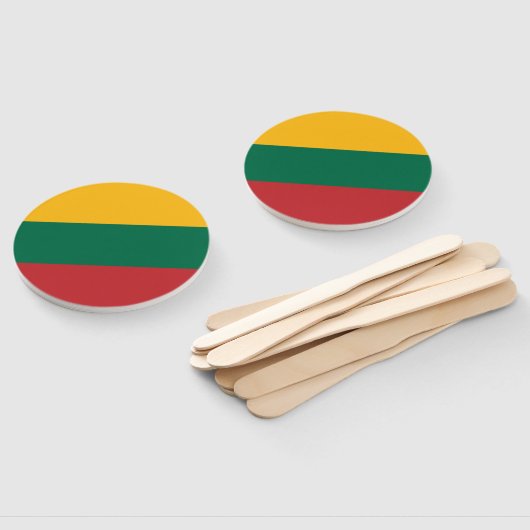 Éventail Drapeau Lituanie (Non-assemblé)