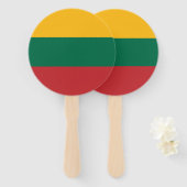 Éventail Drapeau Lituanie (Devant et derrière)