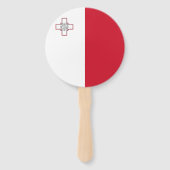 Éventail Drapeau Malte (Dos)