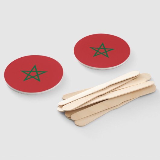 Éventail Drapeau Maroc (Non-assemblé)
