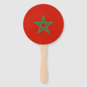 Éventail drapeau marocain (Devant)