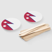 Éventail Drapeau népalais (Non-assemblé)
