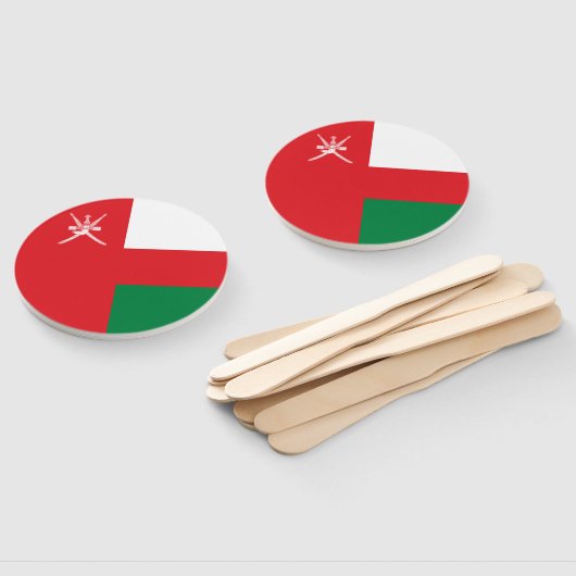 Éventail Drapeau Oman (Non-assemblé)