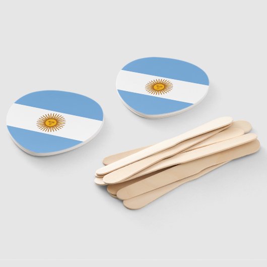 Éventail Drapeau patriotique argentin (Non-assemblé)