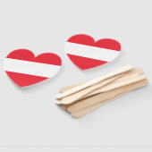 Éventail Drapeau patriotique autrichien (Non-assemblé)