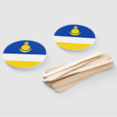 Éventail Drapeau patriotique de Bouriatie (Non-assemblé)