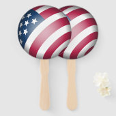 Éventail Drapeau patriotique des États-Unis d'Amérique, Coo (Devant et derrière)