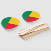 Éventail Drapeau patriotique du Bénin (Non-assemblé)