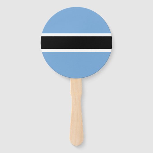 Éventail Drapeau patriotique du Botswana (Devant)