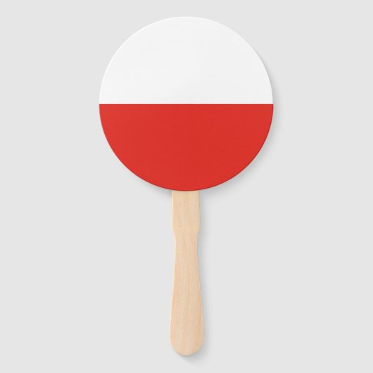 Éventail Drapeau polonais (Dos)