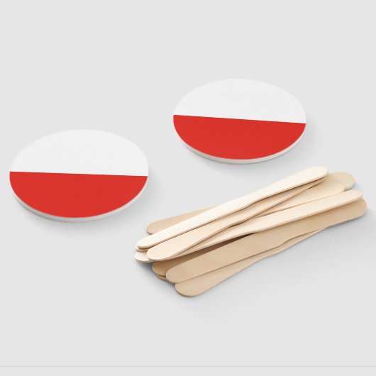 Éventail Drapeau polonais (Non-assemblé)