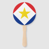 Éventail Drapeau Saba (Devant)
