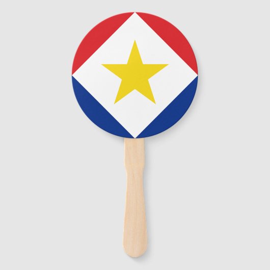 Éventail Drapeau Saba (Devant)
