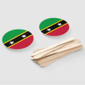 Éventail Drapeau Saint-Kitts-et-Nevis (Non-assemblé)