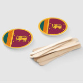 Éventail Drapeau Sri Lanka (Non-assemblé)