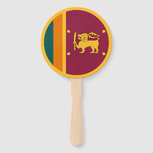 Éventail Drapeau Sri Lanka