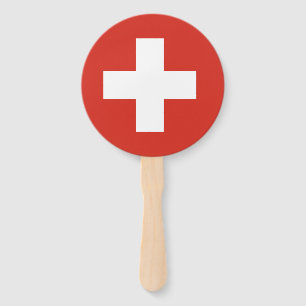 Éventail Drapeau suisse Ensemble de supporters