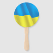 Éventail Drapeau Ukraine (Dos)