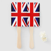 Éventail Drapeau Union Jack britannique (Devant et derrière)