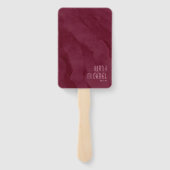 Éventail Dreamy Foliage Mariage Ceremony Bourgogne ID817 (Dos)