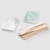 Éventail Dreamy Greenery Ceremony Mariage Green/Blue ID817 (Non-assemblé)