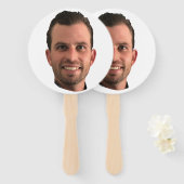 Éventail Drôle Bachelorette Fête Groom Photo Main (Devant et derrière)